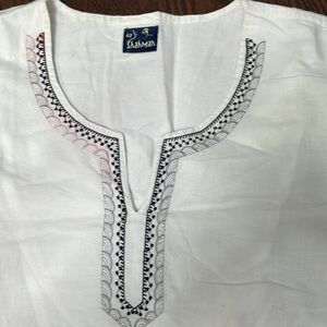 *Brand New* White Indian Cotton Kurta, Size 42 (XL)